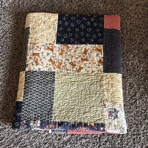 Hand made flannel quilt